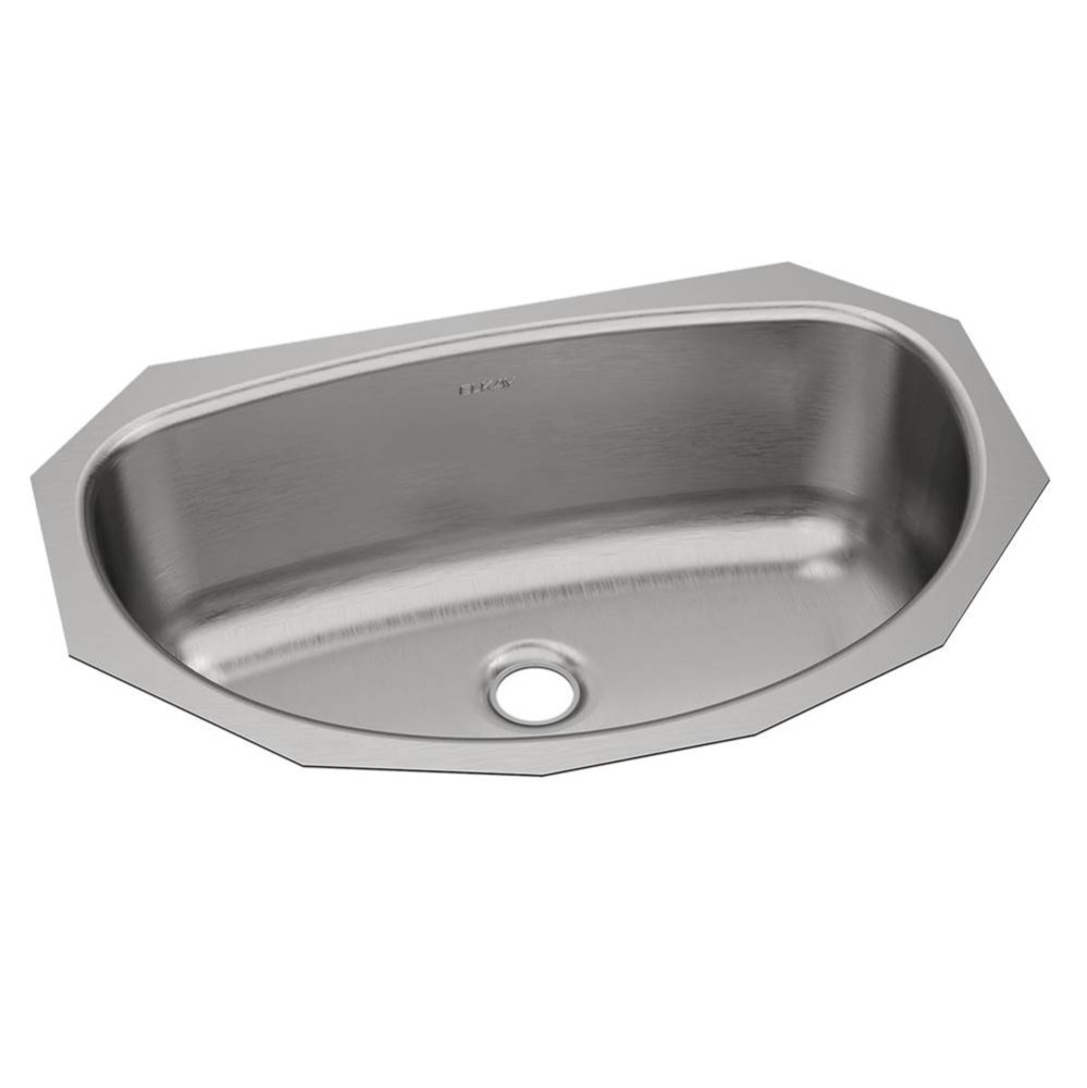 Asana Stainless Steel 19-1/2'' x 13-5/16'' x 6-1/4'' Single Bowl Und