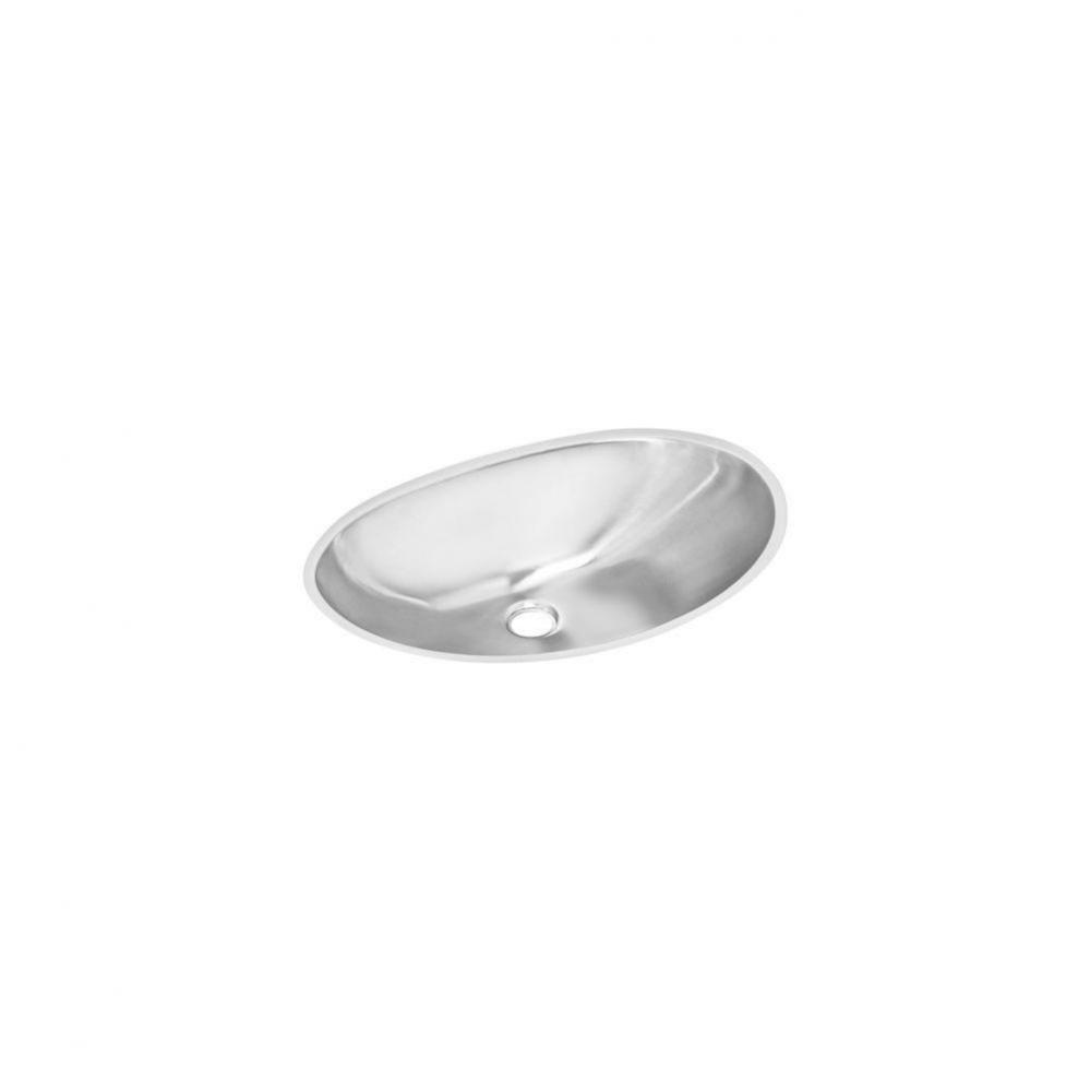 Asana Stainless Steel 19-1/2'' x 13-5/16'' x 6-1/4'', Single Bowl Un