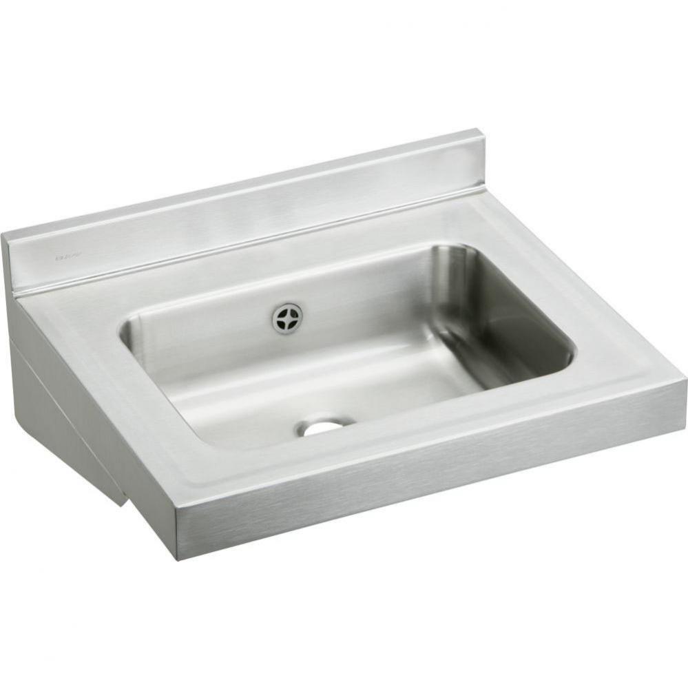 Stainless Steel 22'' x 19'' x 5-1/2'', Wall Hung Lavatory Sink