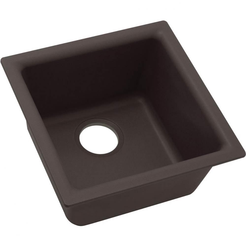 Elkay Quartz Luxe 15-3/4'' x 15-3/4'' x 7-11/16'', Single Bowl Dual