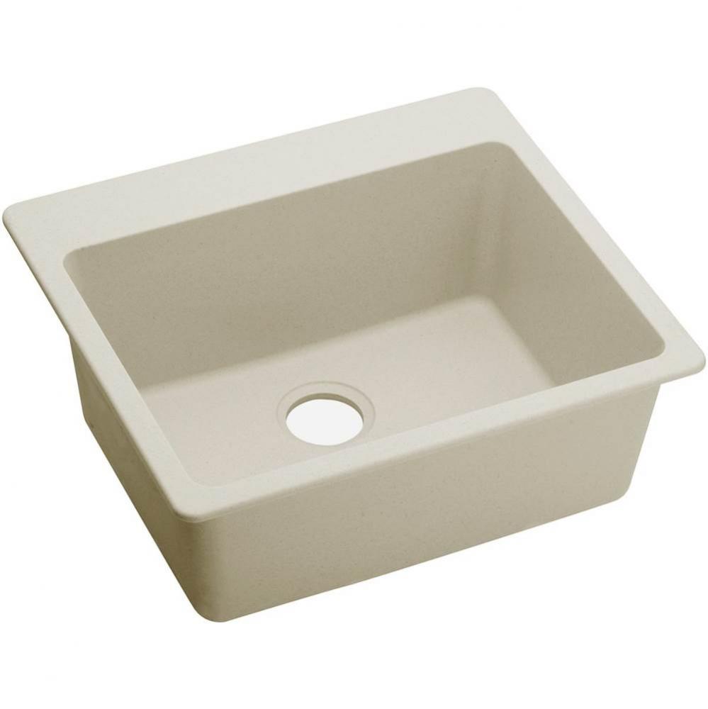 Elkay Quartz Luxe 25'' x 22'' x 9-1/2'', Single Bowl Drop-in Sink, P