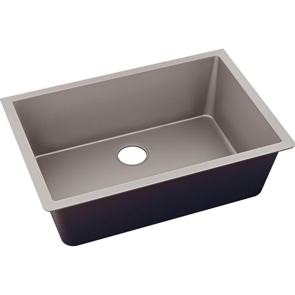 Quartz Luxe 33'' x 18-7/16'' x 9-7/16'' Single Bowl Undermount Sink
