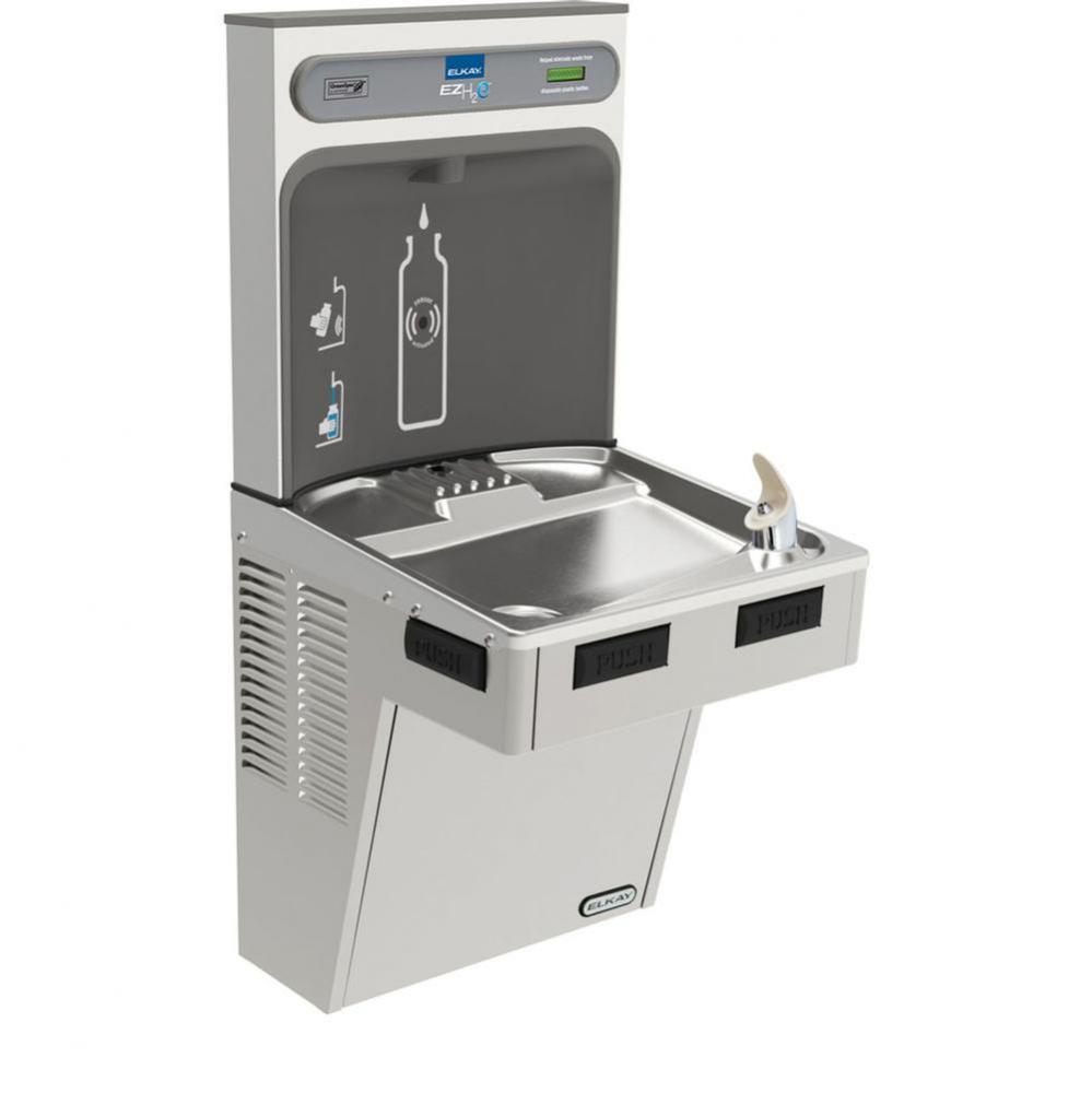 ezH2O Bottle Filling Station with Mechanically Activated, Single ADA Cooler Non-Filtered Refrigera
