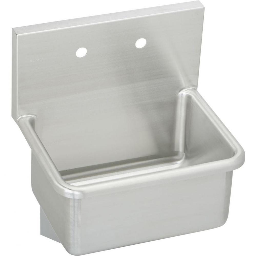 Stainless Steel 23'' x 18-1/2'' x 12, Wall Hung Service Sink