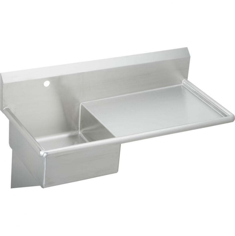 Stainless Steel 49-1/2'' x 24'' x 10, Wall Hung Service Sink