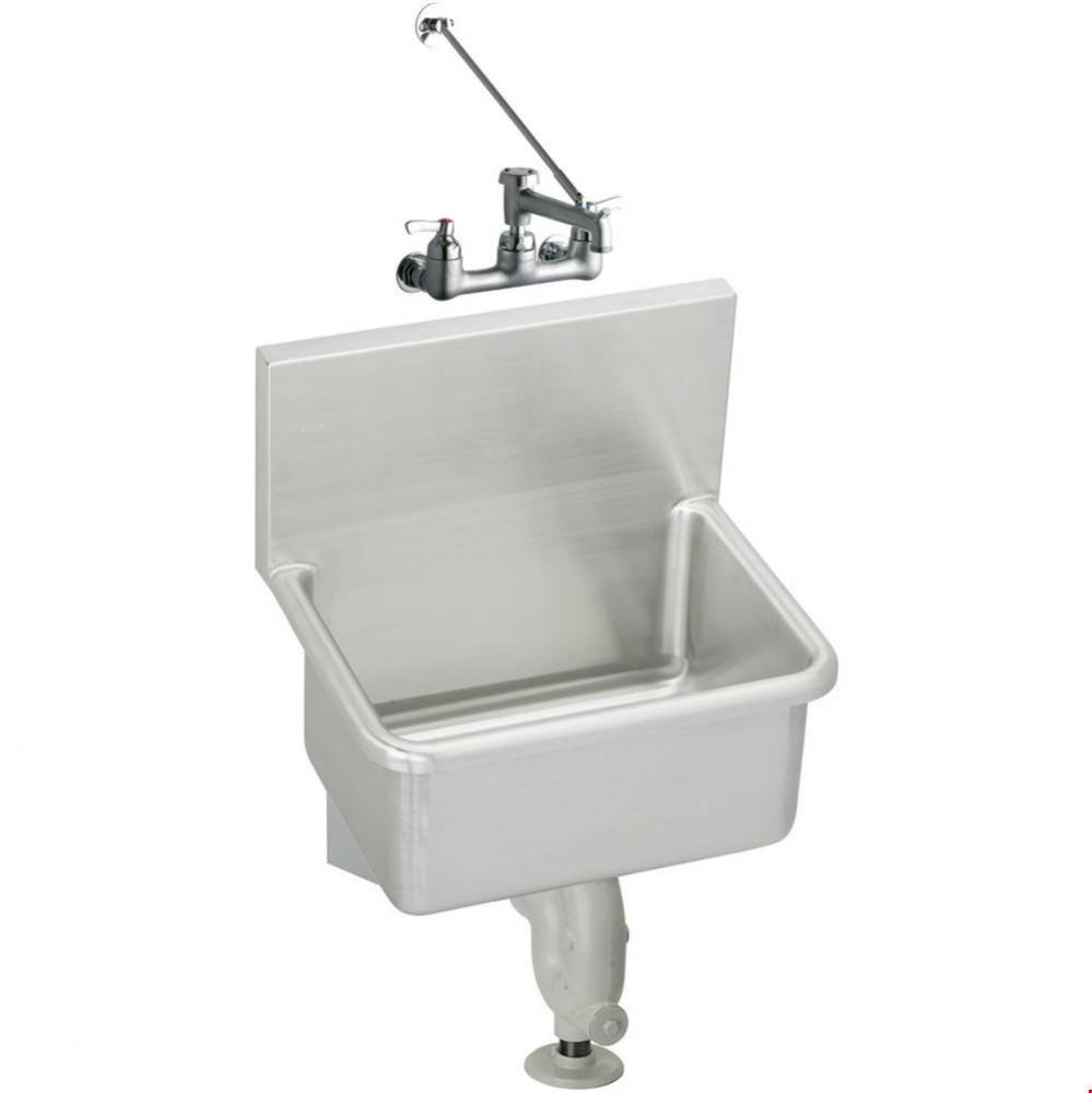 Stainless Steel 23'' x 18-1/2'' x 12, Wall Hung Service Sink Kit