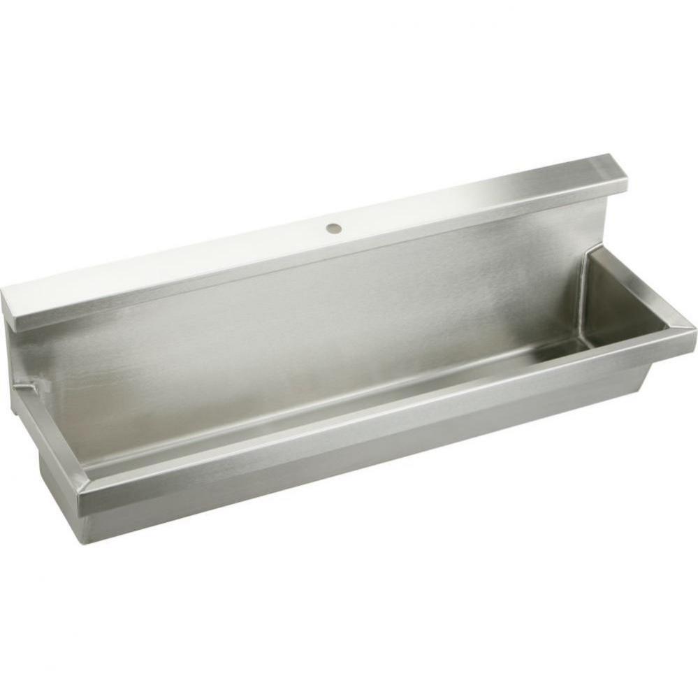 Stainless Steel 48'' x 14'' x 8'', Wall Hung Multiple Station Urinal