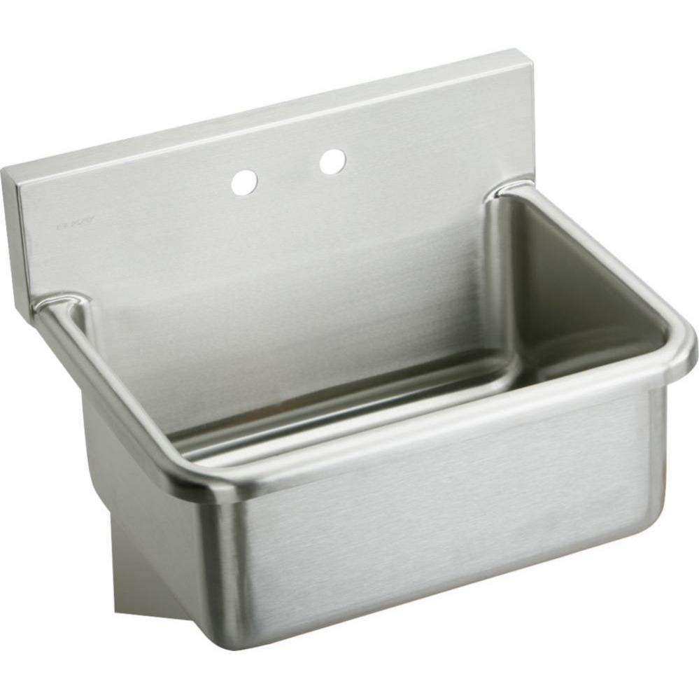 Stainless Steel 25'' x 19.5'' x 10-1/2'', Wall Hung Single Bowl Hand