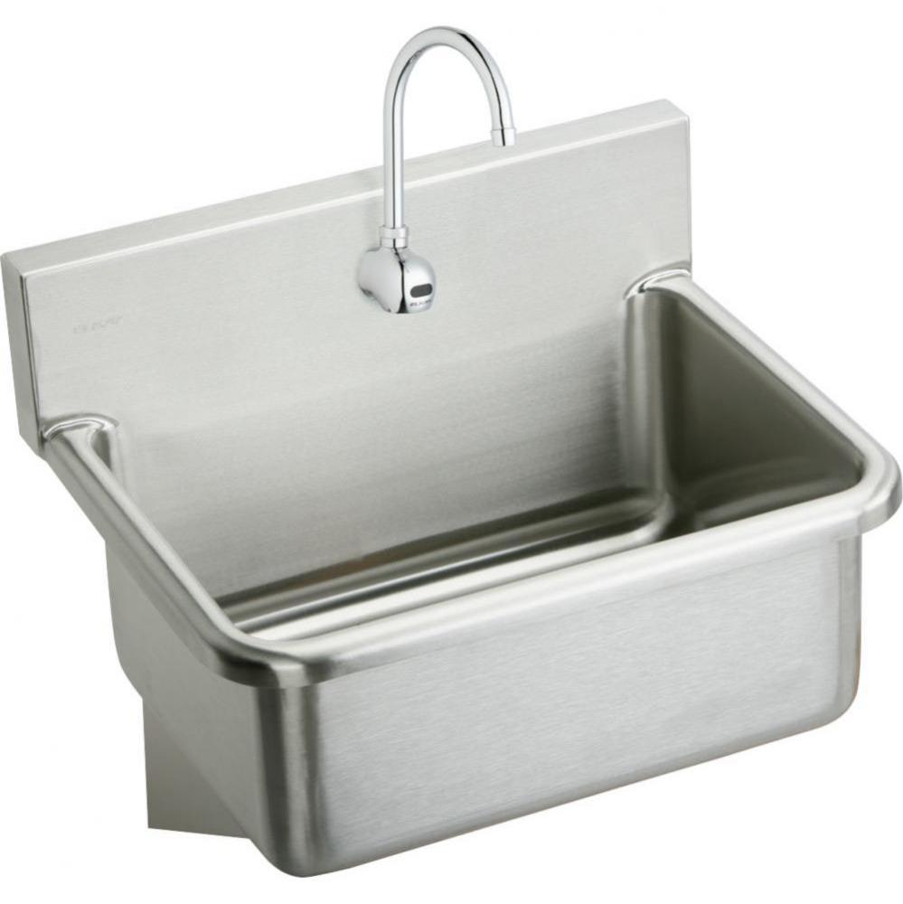 Stainless Steel 25'' x 19.5'' x 10-1/2'', Wall Hung Single Bowl Hand