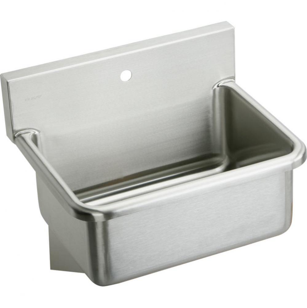 Stainless Steel 31'' x 19.5'' x 10-1/2'', Wall Hung Single Bowl Hand