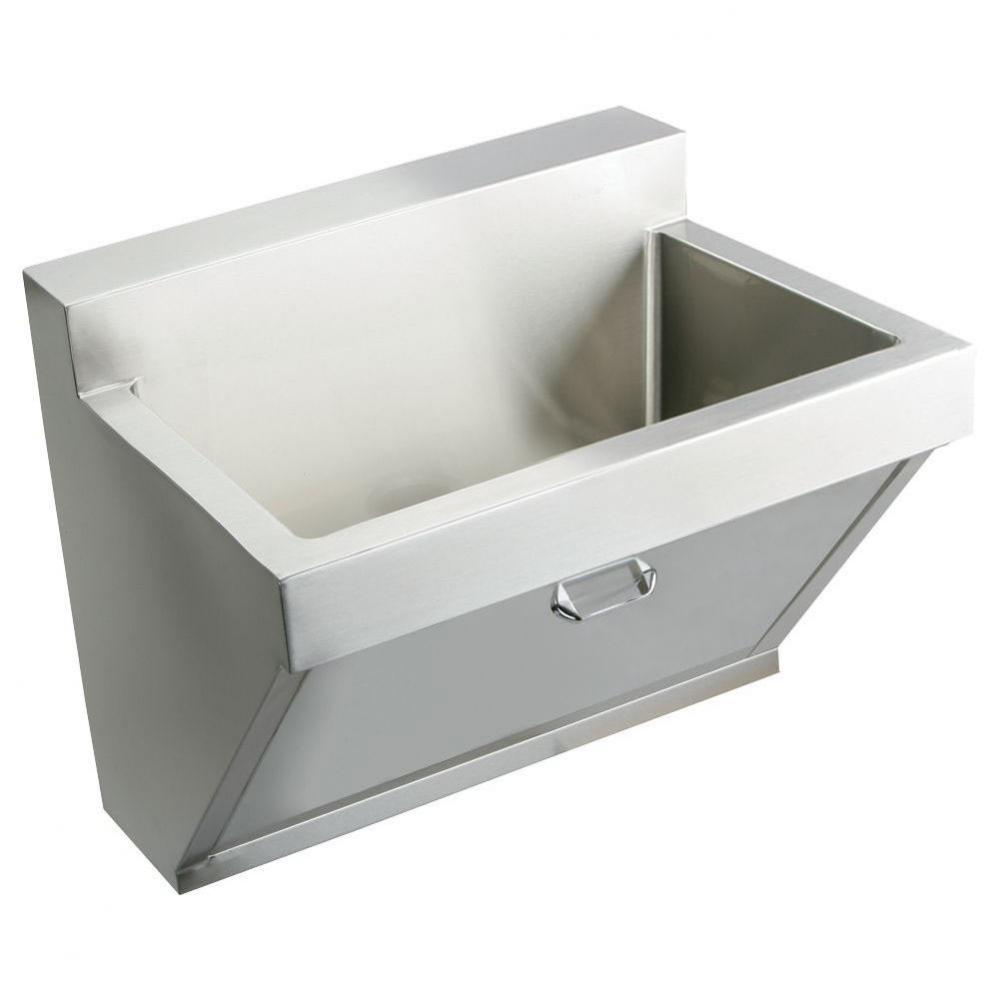 Stainless Steel 30'' x 23'' x 11'', Wall Hung Single Bowl Surgeon Sc