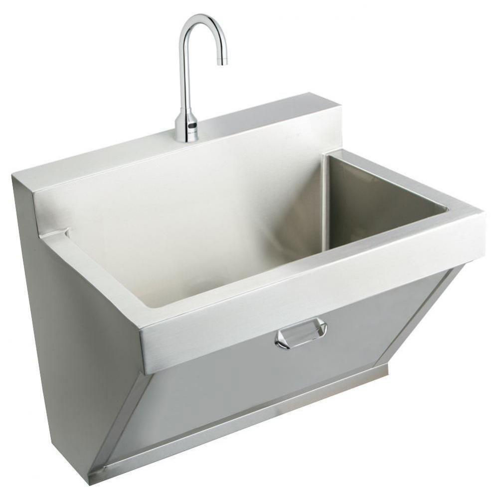 Stainless Steel 30'' x 23'' x 26'', Wall Hung Single Bowl Surgeon Sc