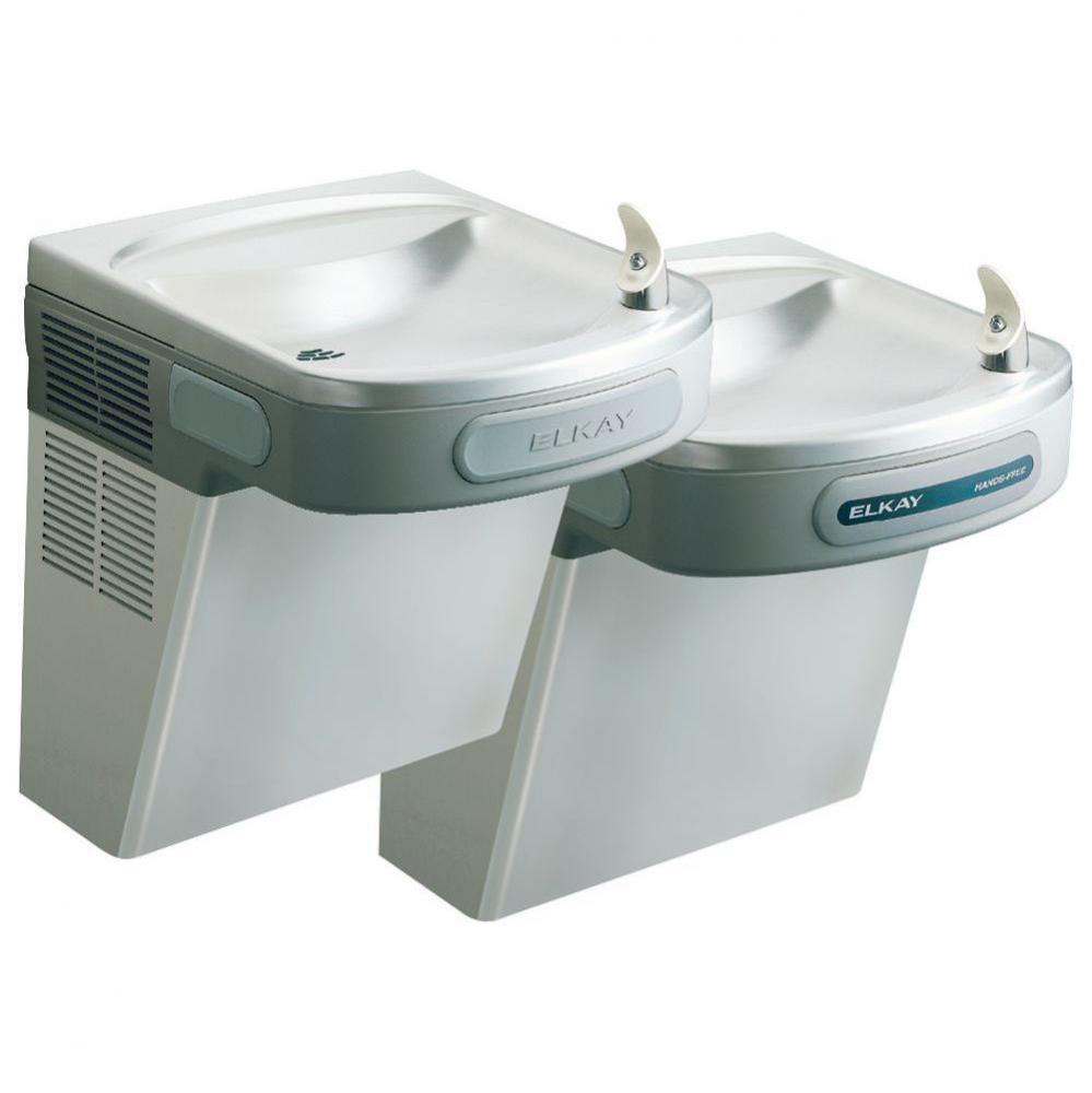 Versatile Cooler Wall Mount Bi-Level ADA Hands-Free, Non-Filtered Refrigerated Stainless