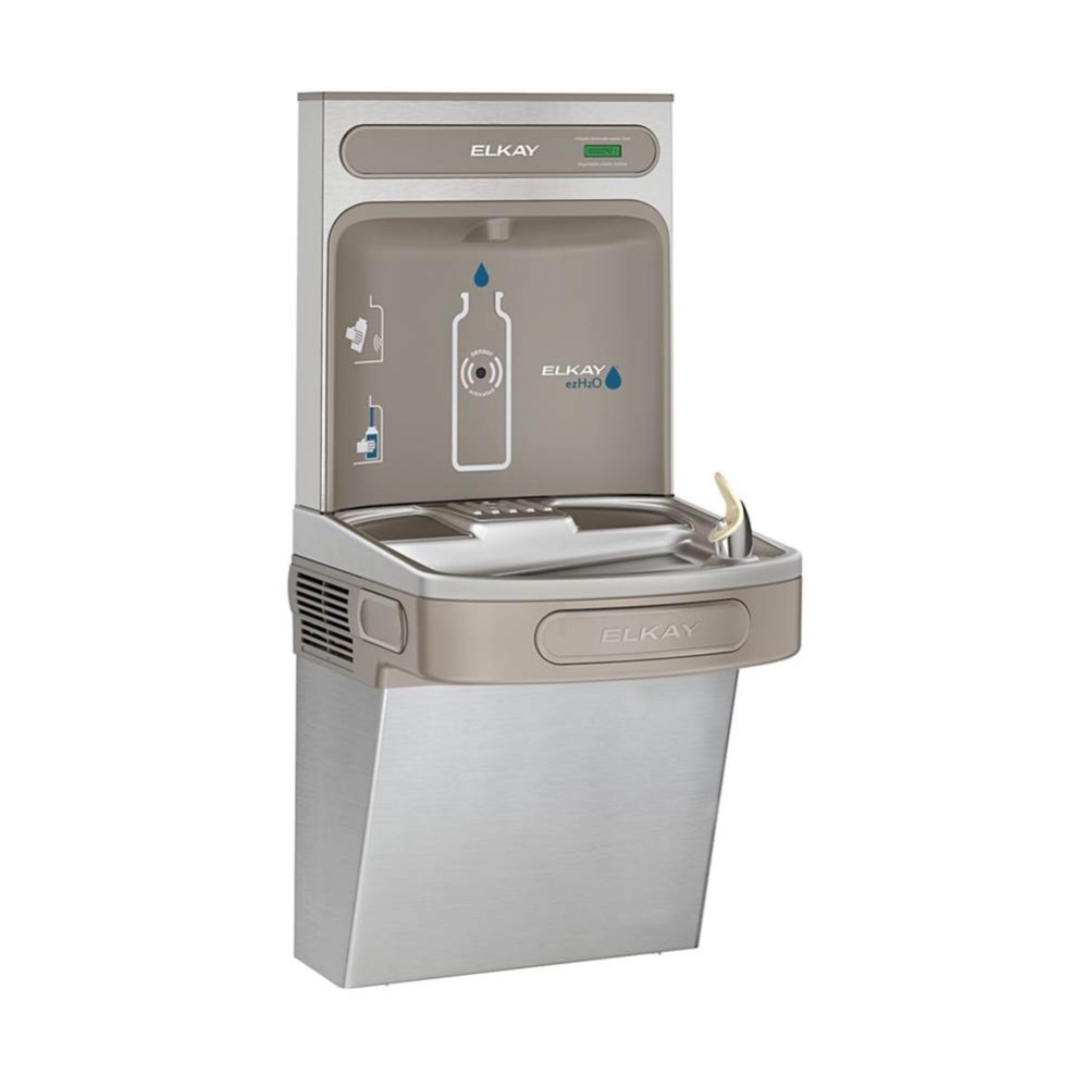 ezH2O Bottle Filling Station with Single ADA Cooler Non-Filtered Refrigerated Stainless