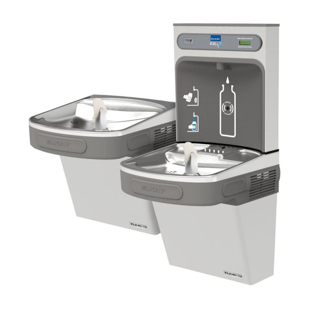 ezH2O Bottle Filling Station and Versatile Bi-Level ADA Cooler, High Efficiency Non-Filtered Refri