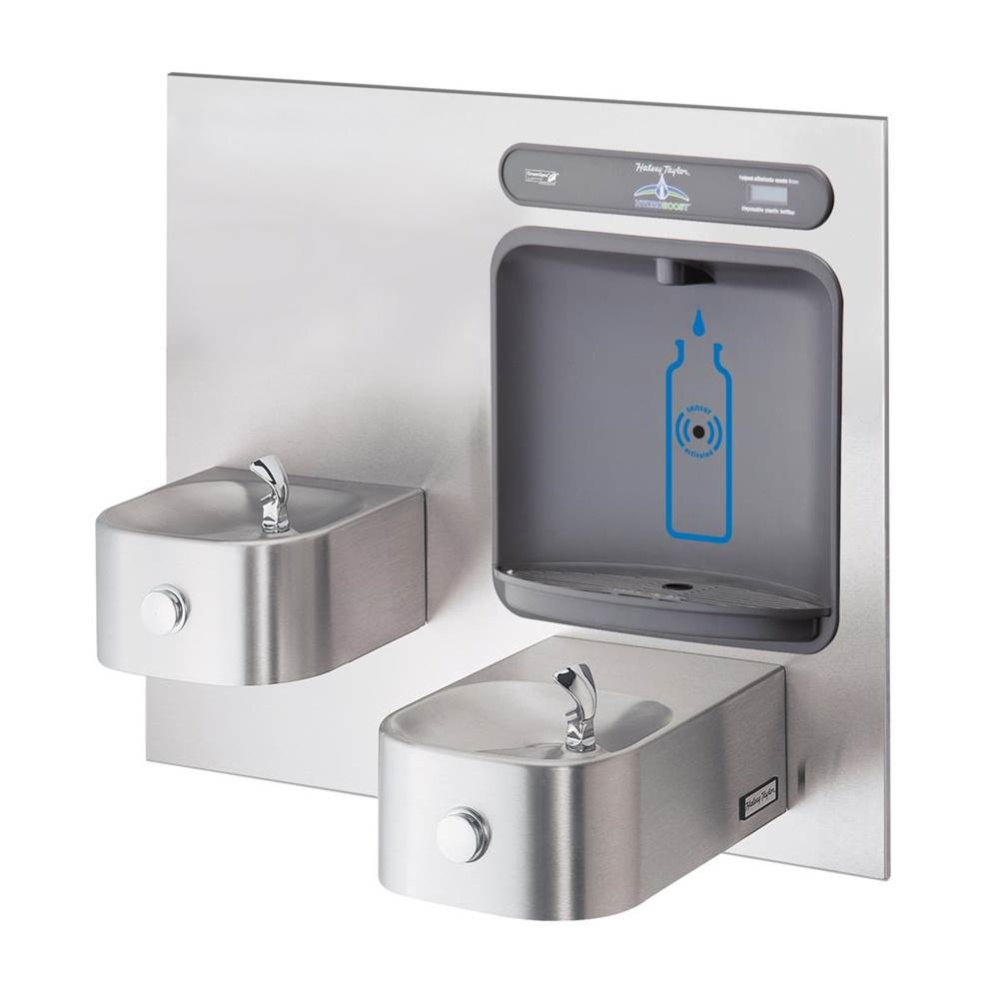 HydroBoost Bottle Filling Station & Bi-Level Integral Contour Fountain Non-Filtered Non-Refrig