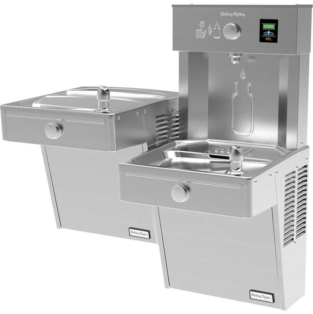 Halsey Taylor HydroBoost Vandal-Resistant Bottle Filling Station & Bi-Level ADA Cooler Filtere