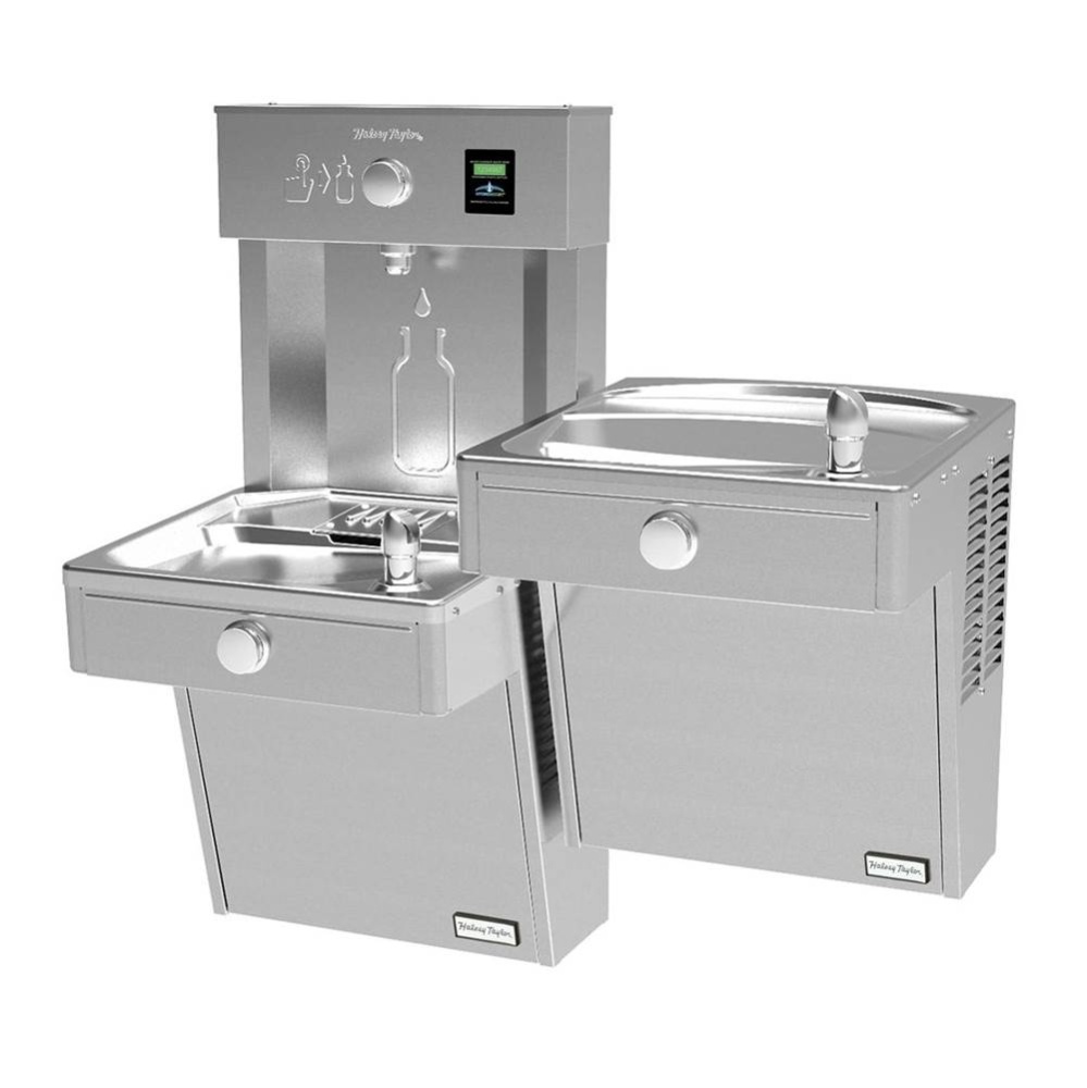 HydroBoost Vandal-Resistant Bottle Filling Station & Bi-Level Reverse ADA Cooler Non-Filtered