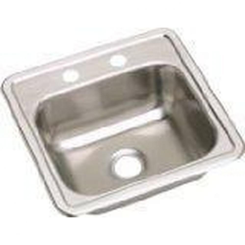 Dayton Stainless Steel 15'' x 15'' x 5-3/16'', Single Bowl Drop-in B