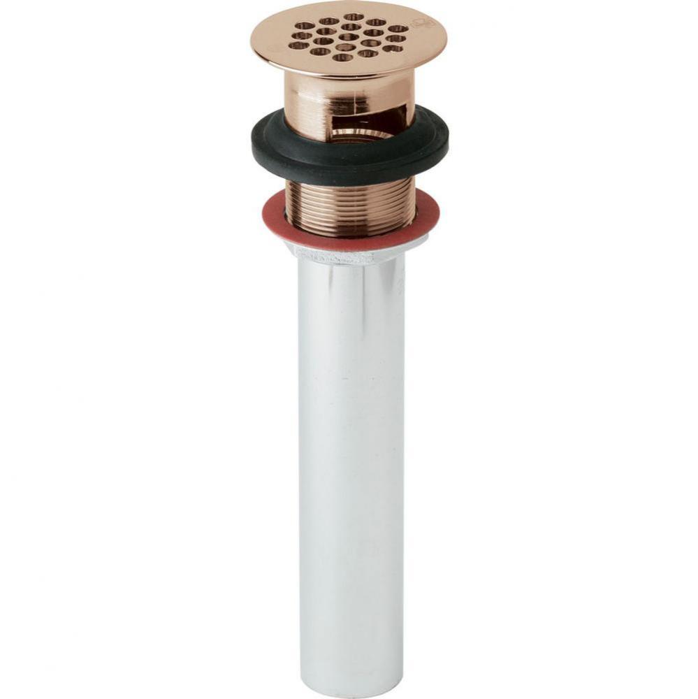 1-1/2'' Drain Fitting CuVerro Antimicrobial Copper with Perforated Grid and Tailpiece
