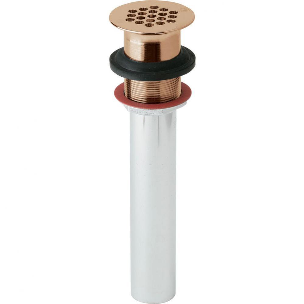 1-1/2'' Drain Fitting CuVerro Antimicrobial Copper with Perforated Grid and Tailpiece