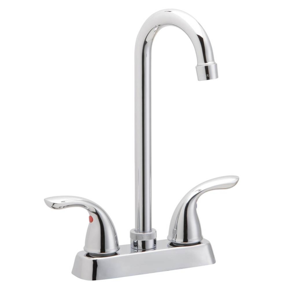 Everyday Bar Deck Mount Faucet and Lever Handles Chrome