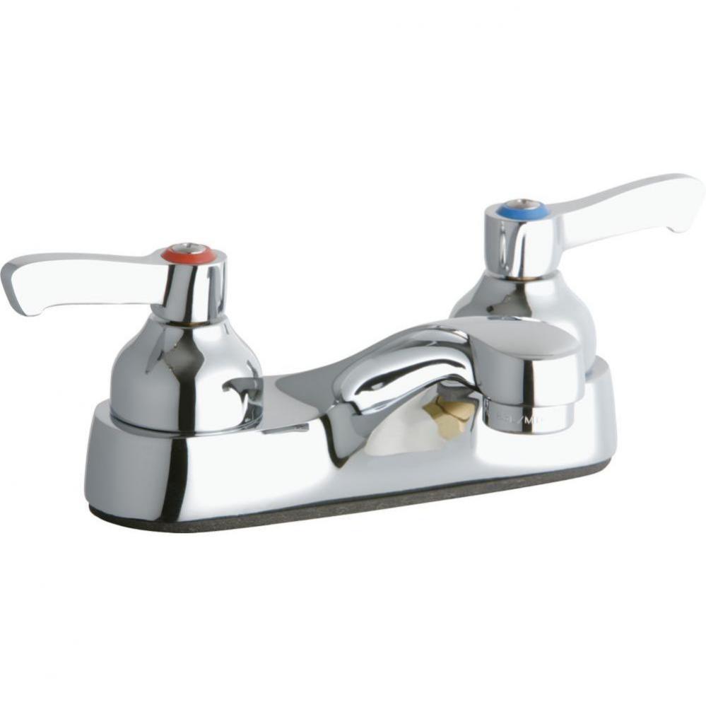 4'' Centerset with Exposed Deck Faucet Integral Spout 2'' Lever Handles