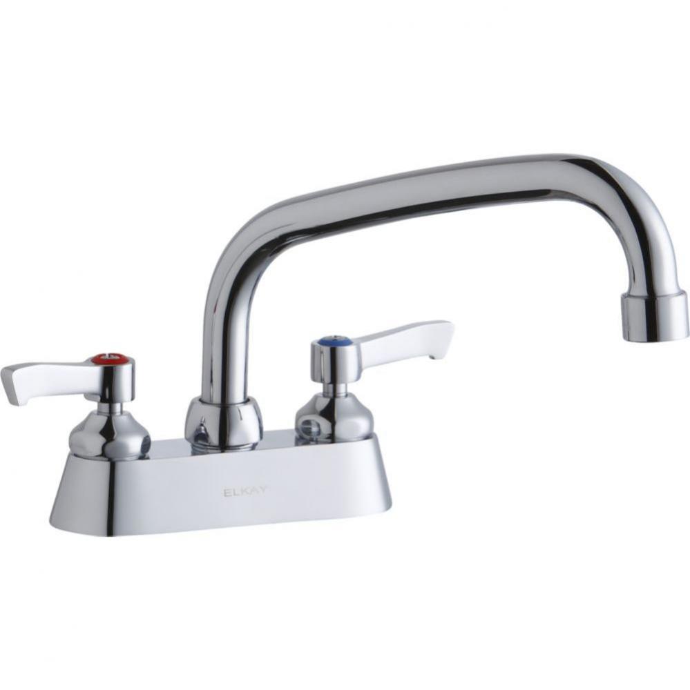 4'' Centerset with Exposed Deck Faucet with 8'' Arc Tube Spout 2'' L