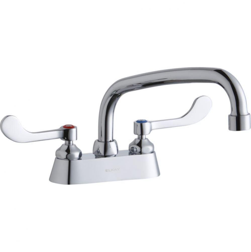 4'' Centerset with Exposed Deck Faucet with 8'' Arc Tube Spout 4'' W