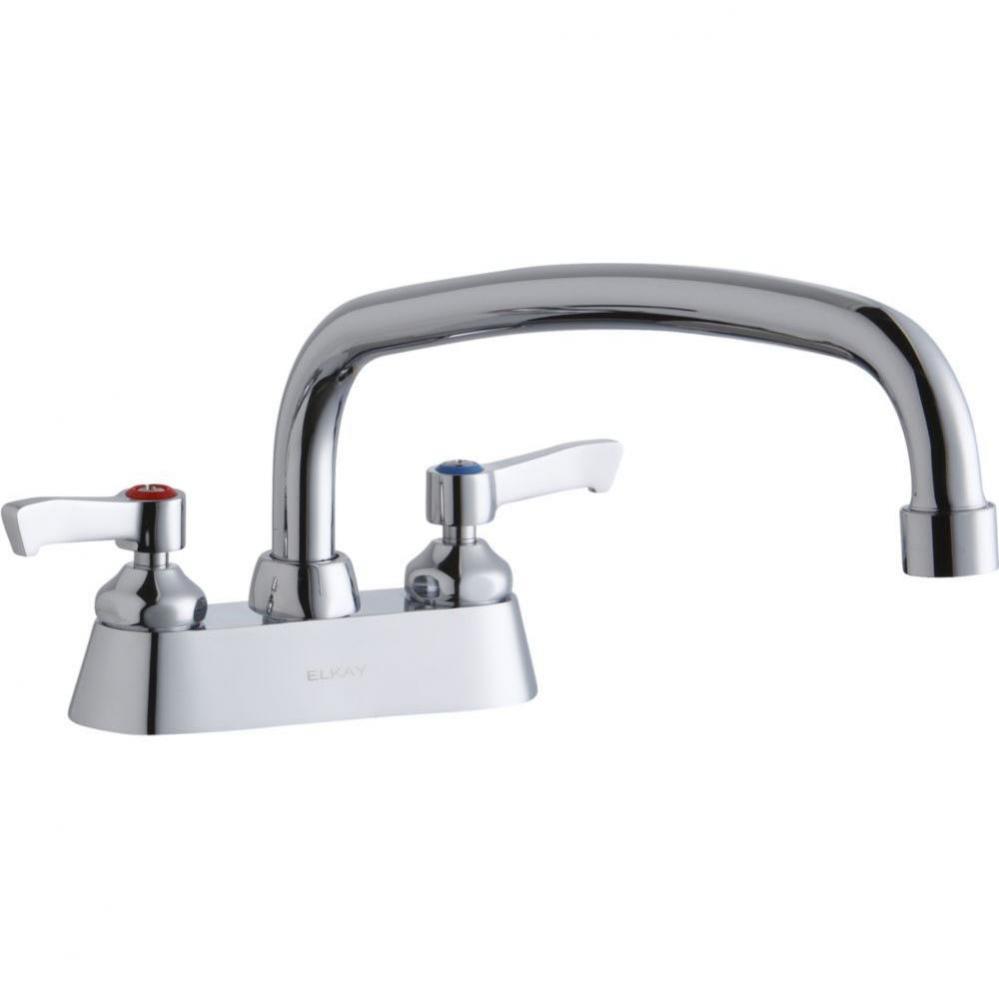 4'' Centerset with Exposed Deck Faucet with 14'' Arc Tube Spout 2''
