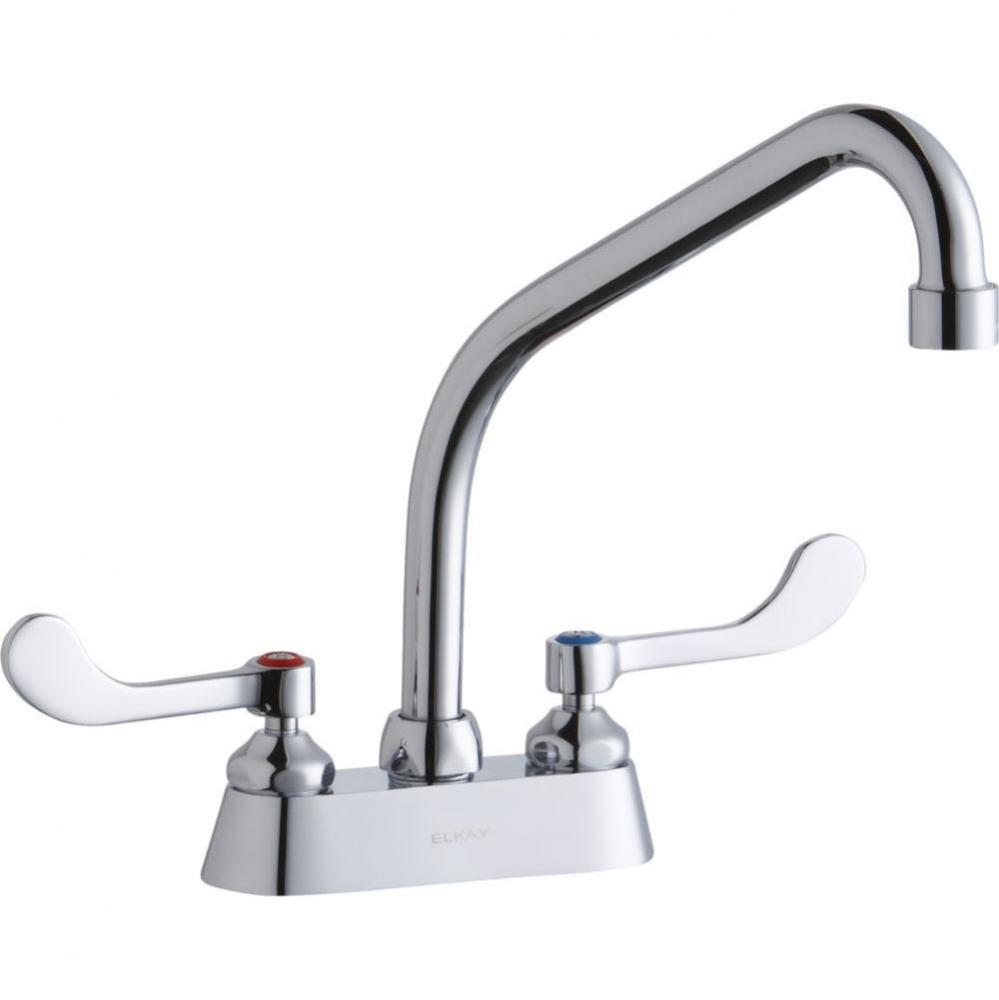 4'' Centerset with Exposed Deck Faucet with 8'' High Arc Spout 4'' W