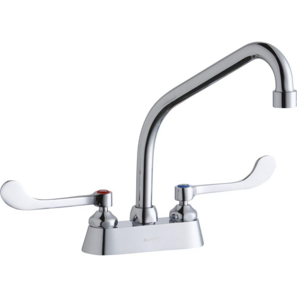 4'' Centerset with Exposed Deck Faucet with 8'' High Arc Spout 6'' W