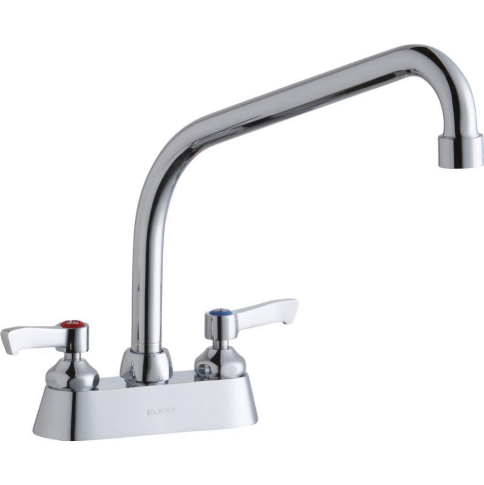4'' Centerset with Exposed Deck Faucet with 10'' High Arc Spout 2''