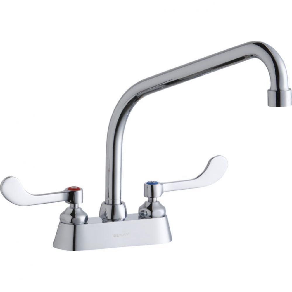 4'' Centerset with Exposed Deck Faucet with 10'' High Arc Spout 4''