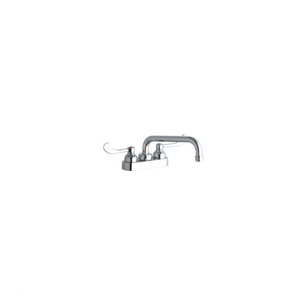 4'' Centerset with Exposed Deck Faucet with 8'' Tube Spout 4'' Wrist