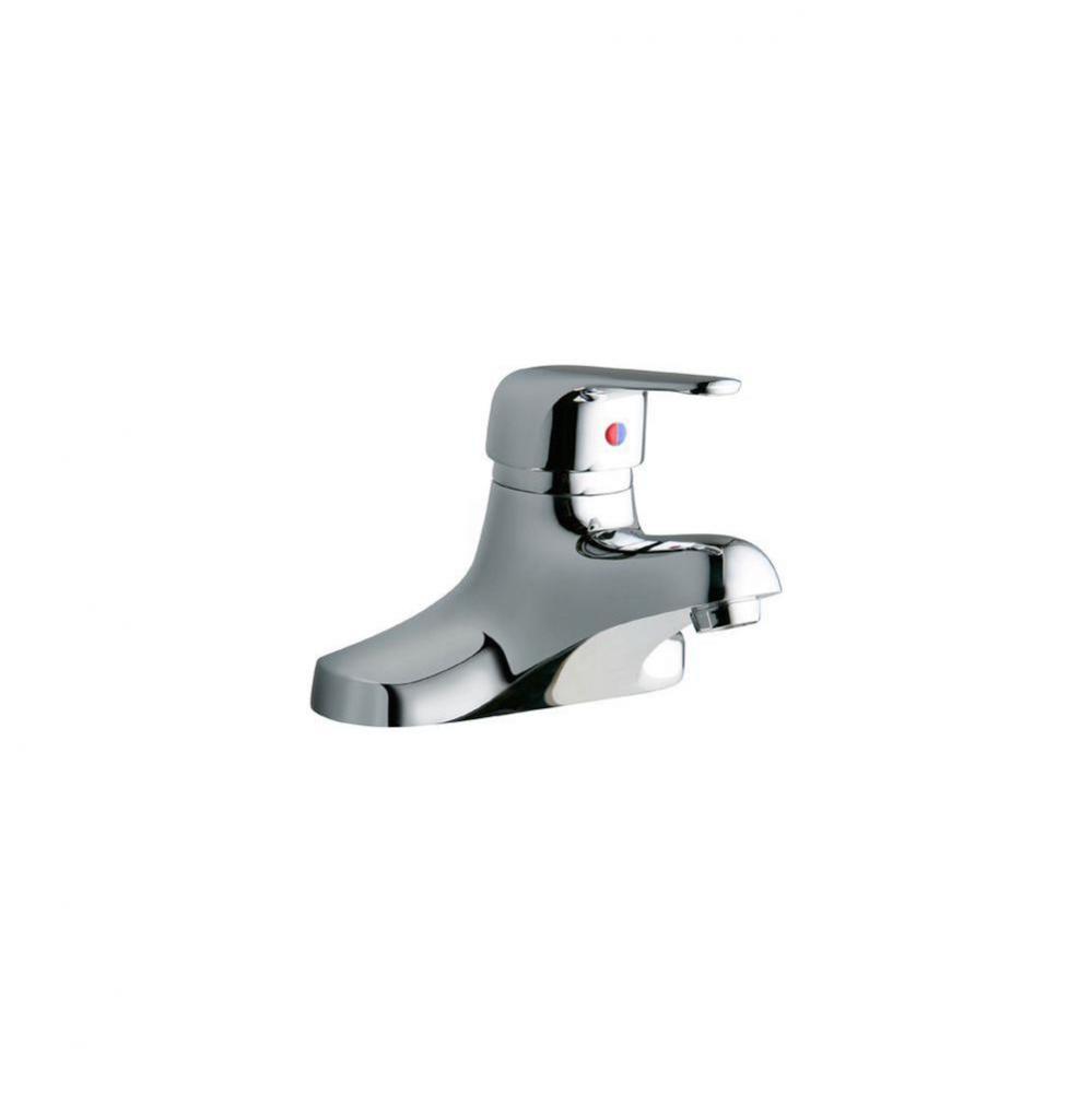 4'' Centerset with Exposed Deck Lavatory Faucet Integral Spout Single Control 4'&ap