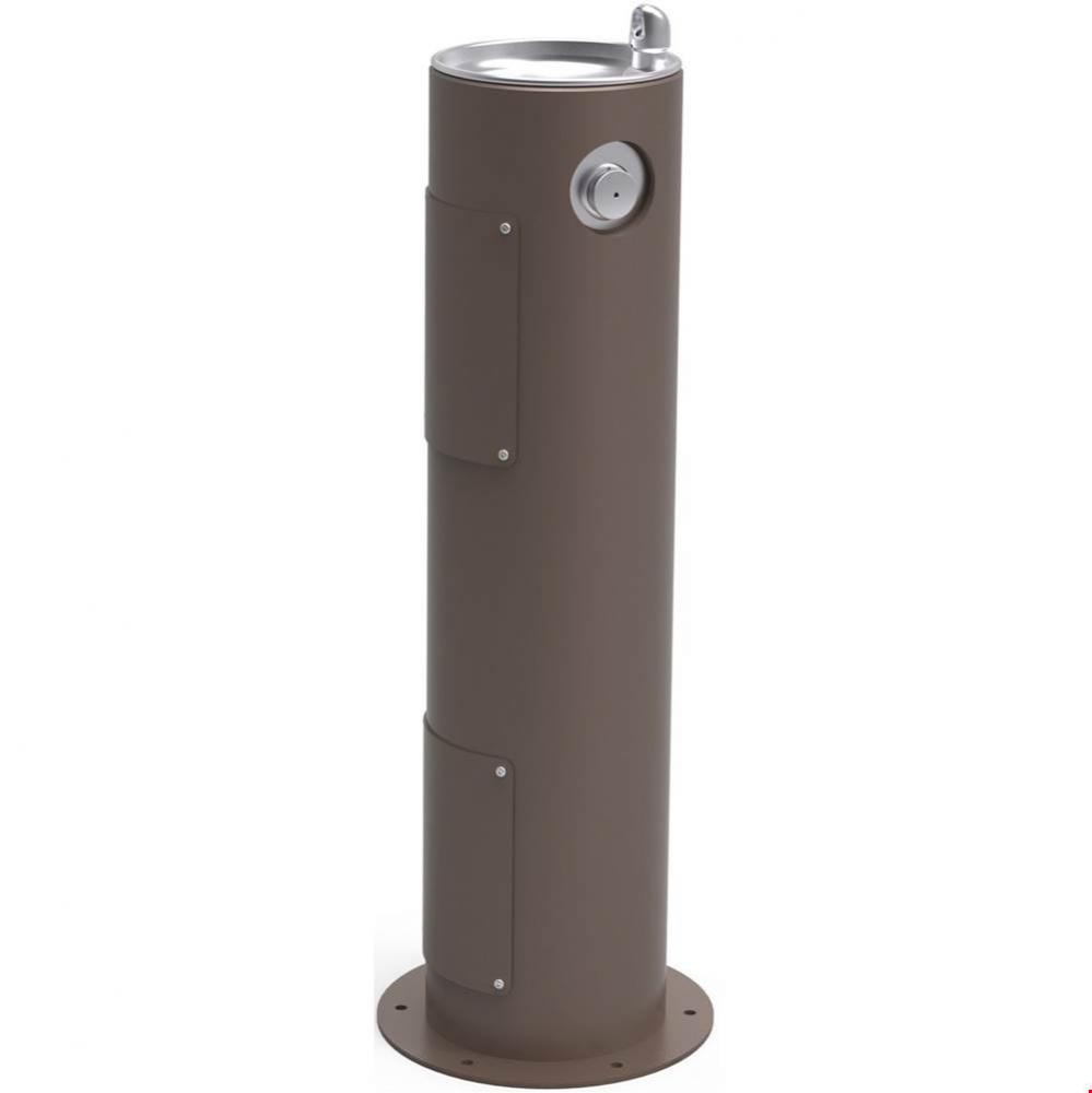 Outdoor Fountain Pedestal Non-Filtered, Non-Refrigerated Brown