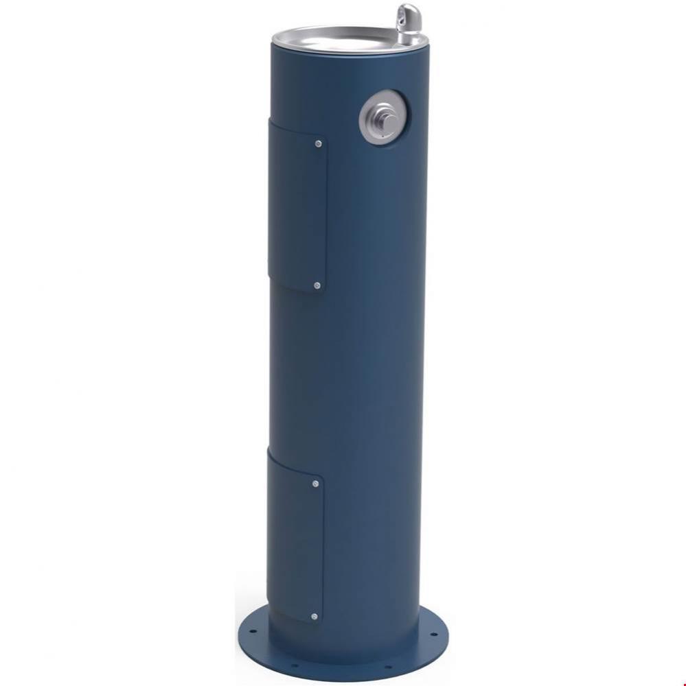 Outdoor Fountain Pedestal Non-Filtered, Non-Refrigerated Freeze Resistant Blue