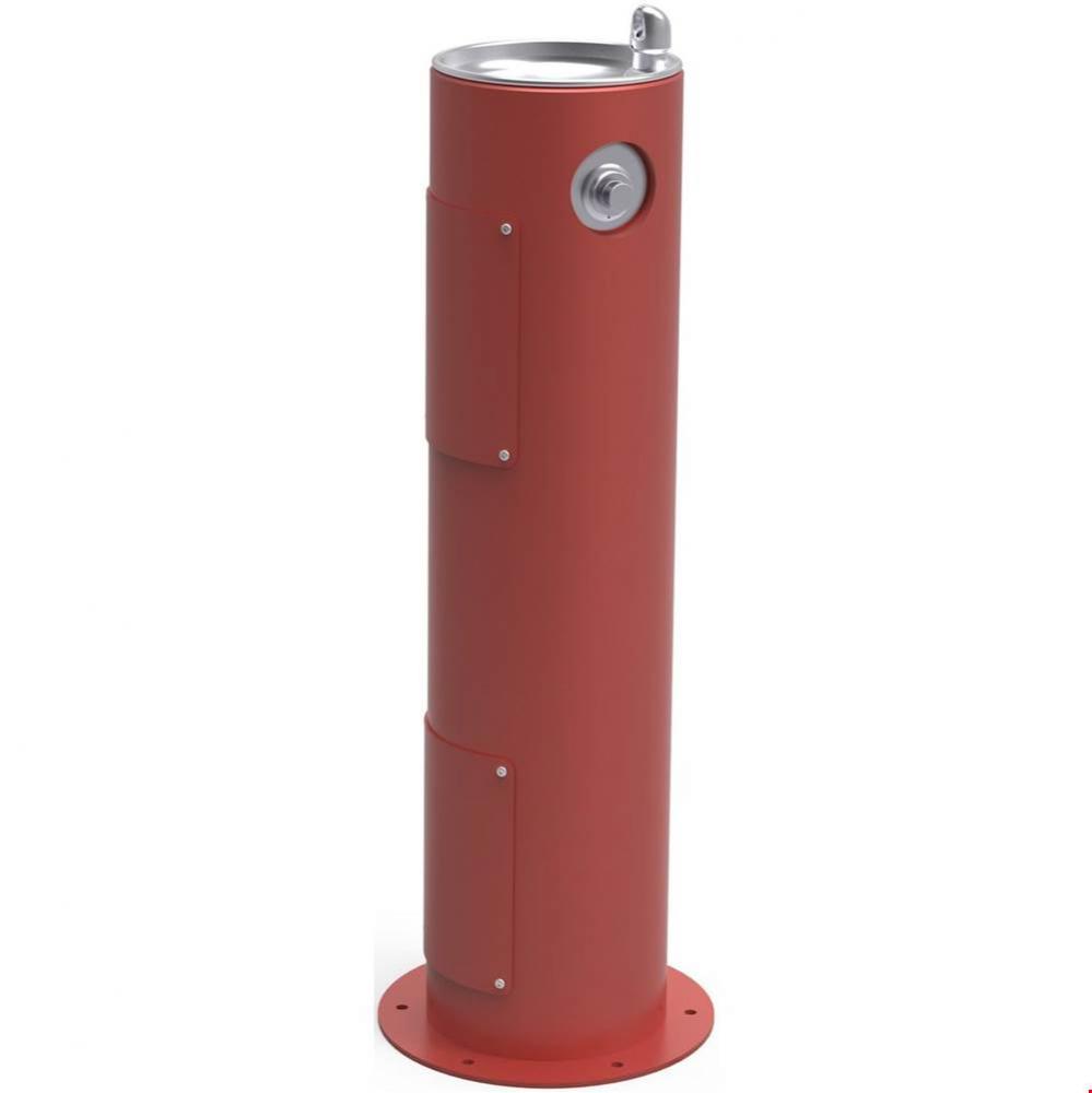 Outdoor Fountain Pedestal Non-Filtered, Non-Refrigerated Freeze Resistant Red