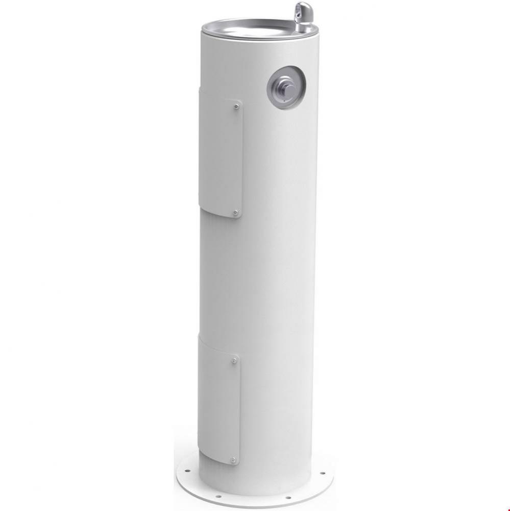 Outdoor Fountain Pedestal Non-Filtered, Non-Refrigerated Freeze Resistant White
