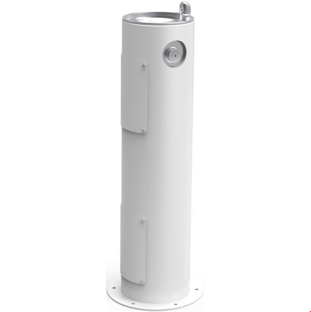 Outdoor Fountain Pedestal Non-Filtered, Non-Refrigerated White