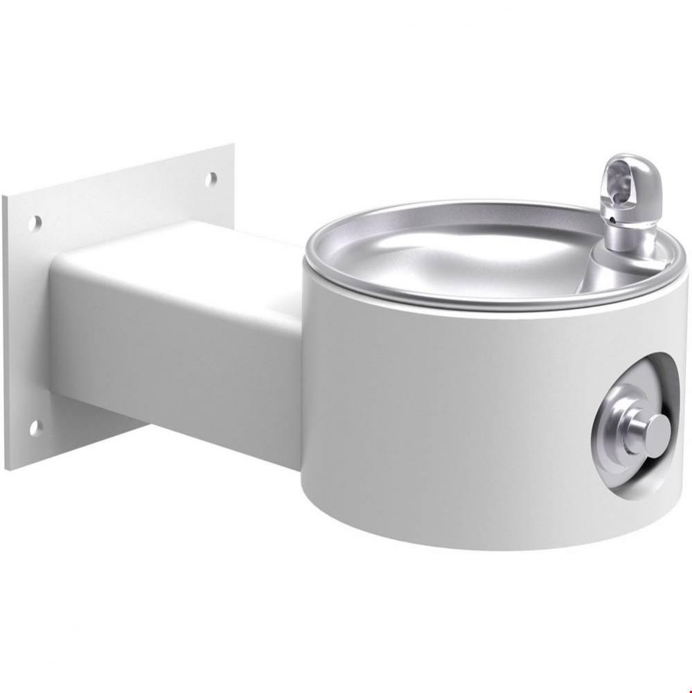 Outdoor Fountain Wall Mount Non-Filtered, Non-Refrigerated Freeze Resistant White