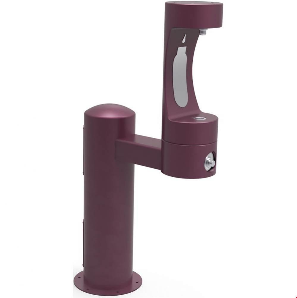 Halsey Taylor Endura II Outdoor HydroBoost Bottle Filling Station, Pedestal Non-Filtered Non-Refri