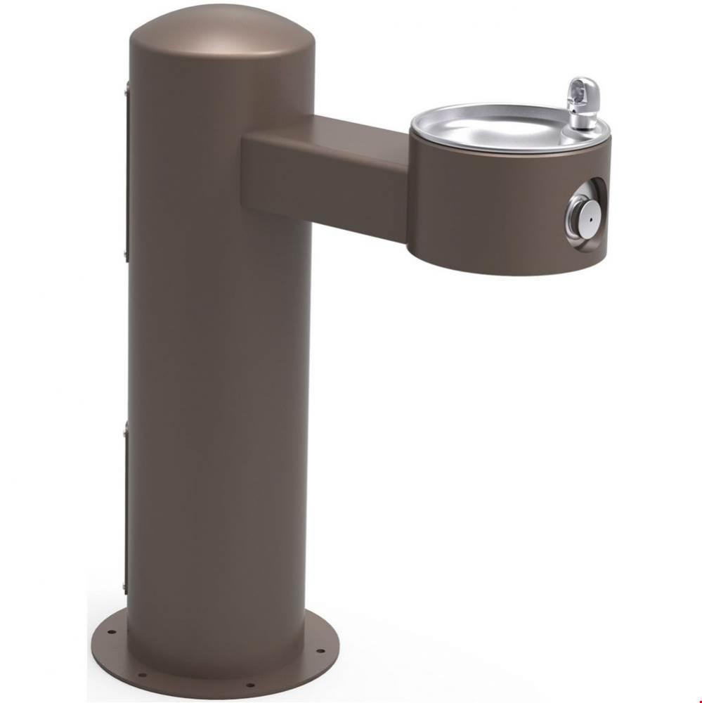 Outdoor Fountain Pedestal Non-Filtered Non-Refrigerated, Brown