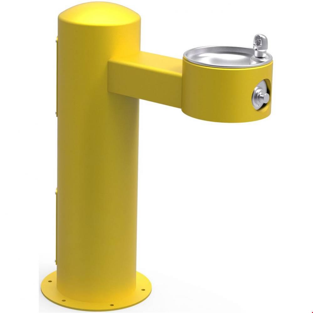 Outdoor Fountain Pedestal Non-Filtered, Non-Refrigerated Freeze Resistant Yellow