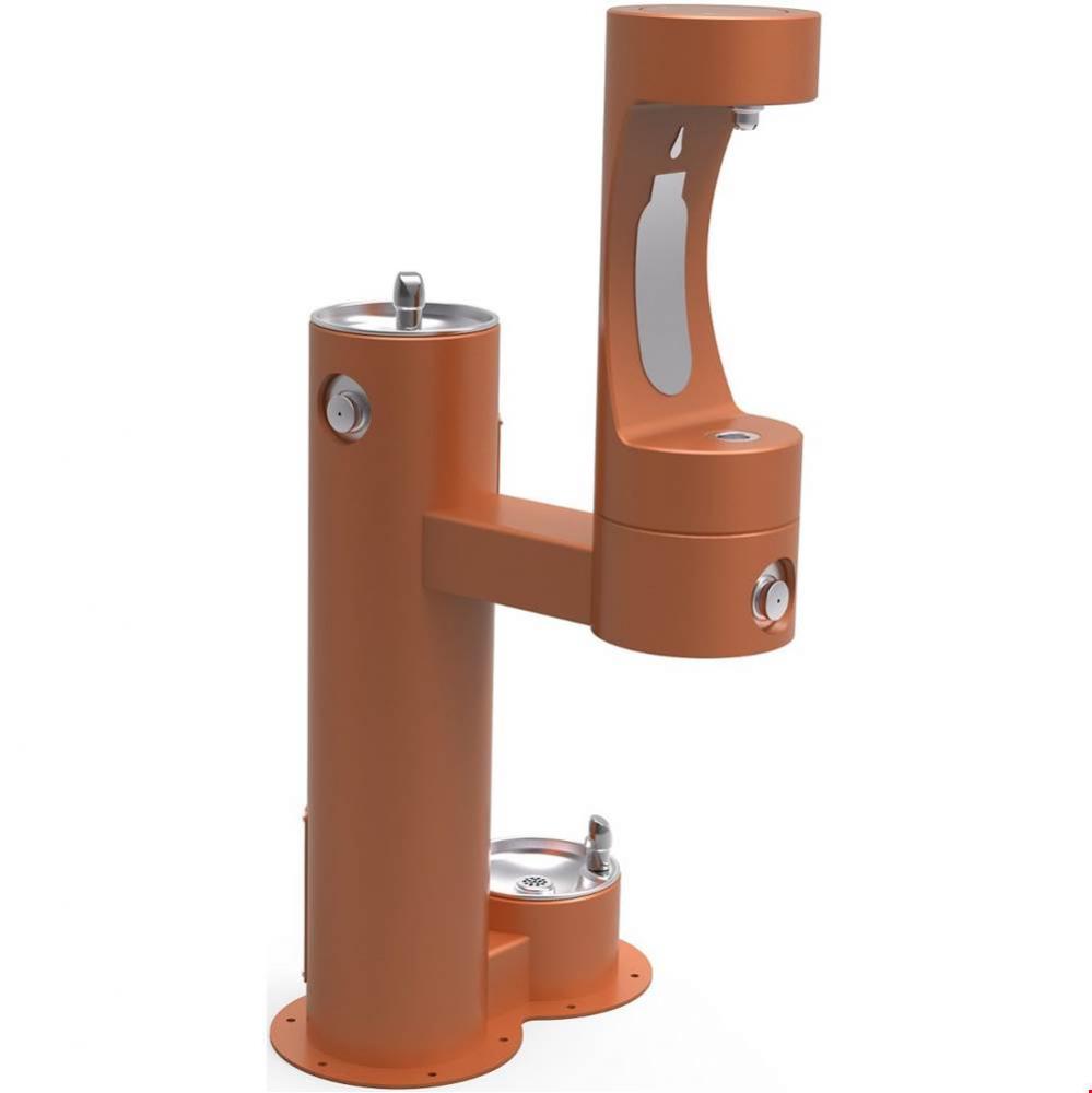 Halsey Taylor Outdoor HydroBoost Bottle Filling Station,  Bi-Level w/ Pet Station Non-Filtered Non