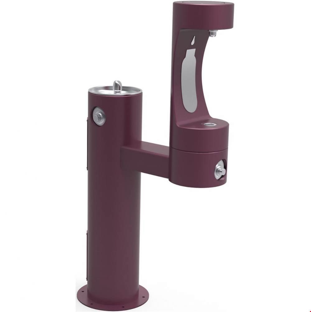 Outdoor ezH2O Lower Bottle Filling Station Bi-Level Pedestal, Non-Filtered Non-Refrigerated Freeze