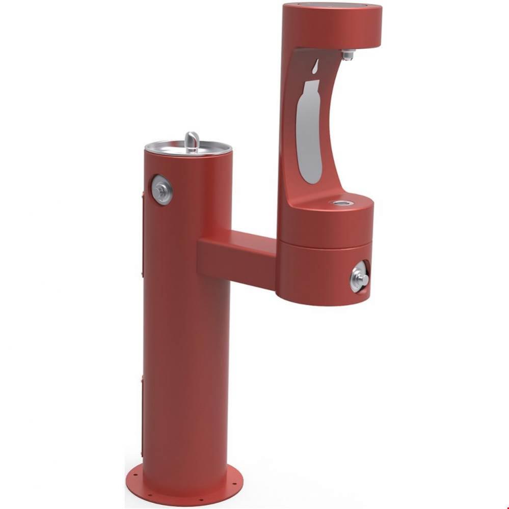 Outdoor ezH2O Lower Bottle Filling Station Bi-Level Pedestal, Non-Filtered Non-Refrigerated Freeze