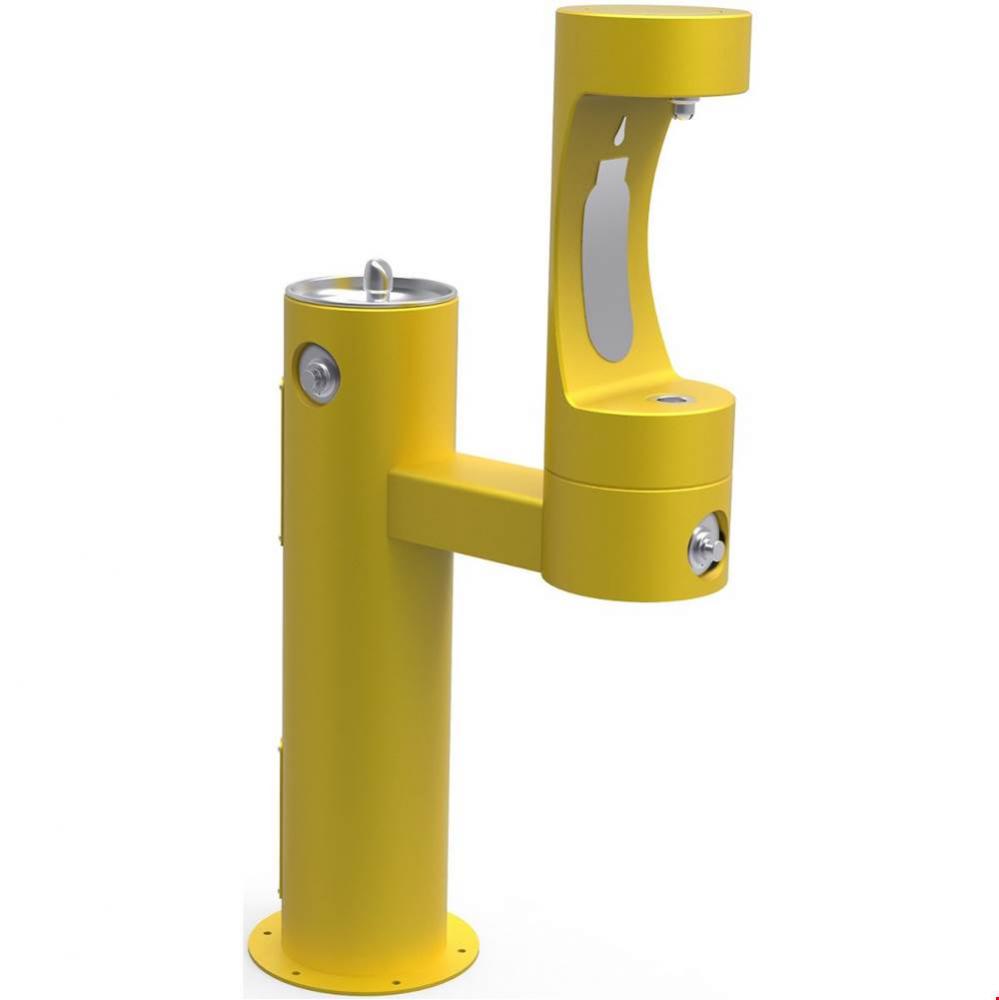 Outdoor ezH2O Lower Bottle Filling Station Bi-Level Pedestal, Non-Filtered Non-Refrigerated Freeze