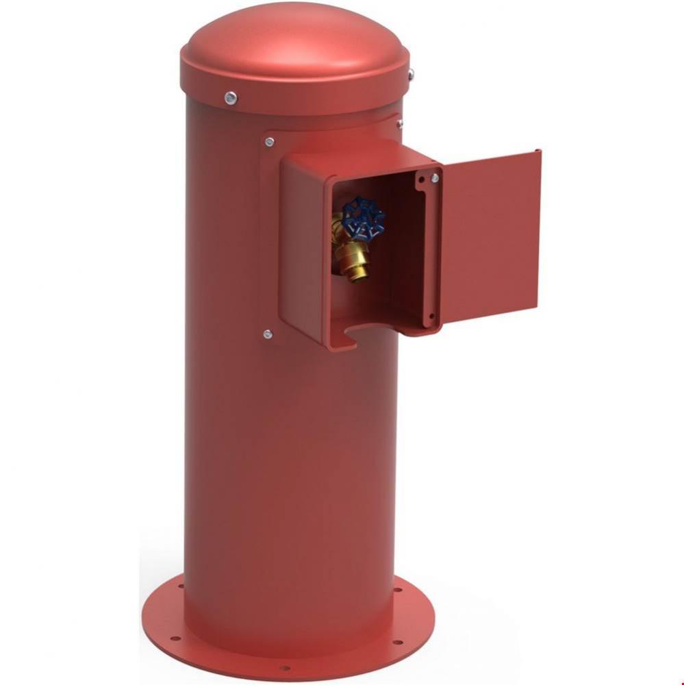 Yard Hydrant with Locking Hose Bib Non-Filtered, Non-Refrigerated Red